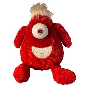 BIG Valentines Day Red Stuffed Plush Alien Heart Furry Monster 23” Walmart Toy